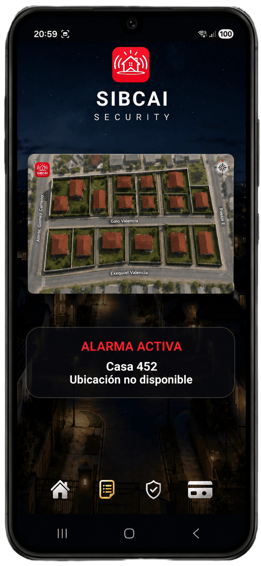 Mapa del barrio SIBCAI