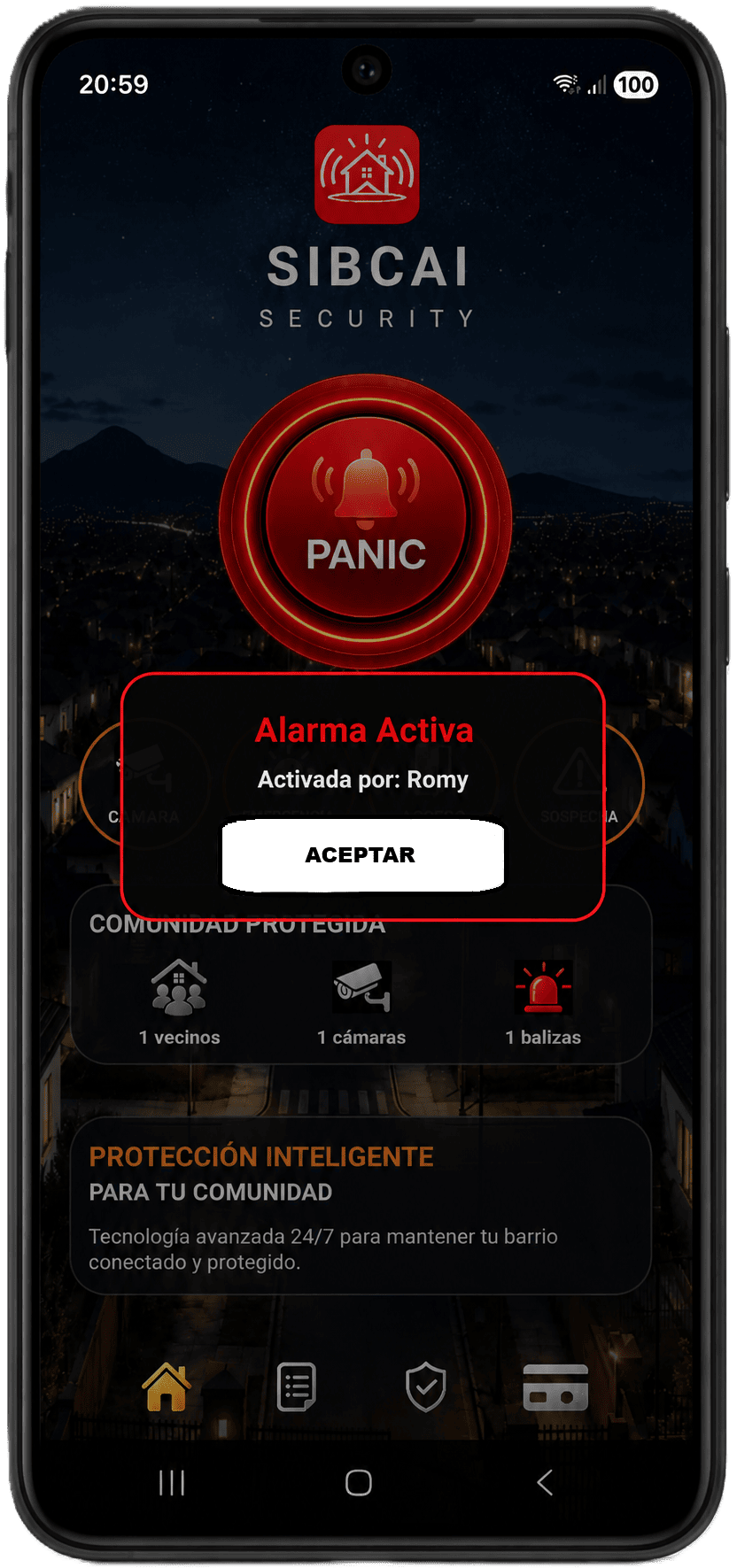 Alerta comunitaria SIBCAI